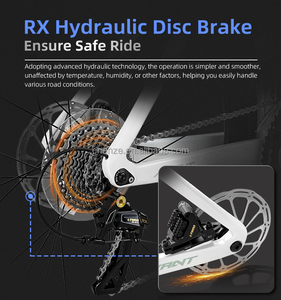 Vélo de route ENDA Avant 6 Aero avec cadre en carbone, jantes en aluminium de 40 mm, 700C, 24 vitesses, frein hydraulique, vélo de course professionnel - Product Image 5