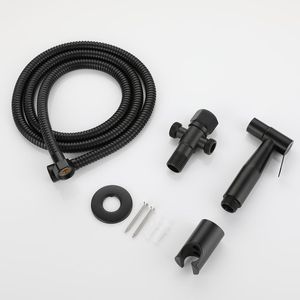 <strong>Factory</strong> Direct Sales Black Spray Gun Toilet Portable Handheld Bidet Toilet Sprayer Set - Product Image 5