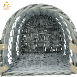 Cama para Perros y Gatos EUR PET con Diseño de Cojín Portátil de Mimbre, Caja de Transporte con Asas, Uso en Todas las Estaciones - Product Image 6