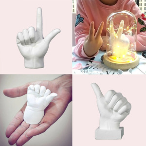 卸売記念品ギフト型取りクローンアルギン酸粉末3D石膏DIY手型鋳造キット - Product Image 2