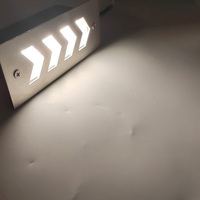 Feux de pied LED étanches d'intérieur et d'extérieur, feux d'angle intégrés, rampes de voiture, sous-sols, garages, marches d'escalier, lumières