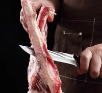 Couteau de chasse forgé en acier à haute teneur en carbone boucher couteaux à peler sonnerie pour la cuisine couper la viande