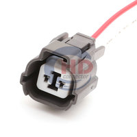 Haidie Faisceau de câblage 2 broches pour phare antibrouillard, électrovanne, ballast et connecteur de prise pour Honda MG641156-4 6189-0129
