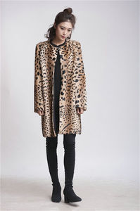 Abrigo de lana de oveja personalizado para <span class=keywords><strong>mujer</strong></span>, diseño sin cuello, lana de Cachemira, invierno, piel de oveja, estampado de leopardo, novedad de <span class=keywords><strong>2022</strong></span> - Product Image 5