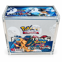Boîte de présentation en acrylique ETB de 8 mm avec couvercle magnétique, protection UV à 99 %, boîte de rangement transparente pour cartes TCG, OEM