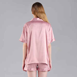 FUNG 3034 Atacado e Personalizado Luxo Suave e Respirável para Mulheres de Manga Curta Conjunto Pijama de Verão - Product Image 4