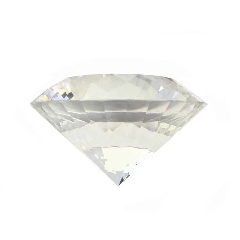 K9 80mm Transparente Cristal Paperweight Diamond Cut-Facetada Presente Para Casa E Escritório de Decoração Do