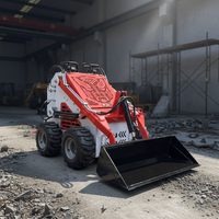 Minipala cingolata diesel Kubota Euro 5 EPA da 400 kg con trinciatrice forestale e tosaerba