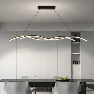 Designer model one long dining room chandelier personalized creative Scandinavian bar pendant light