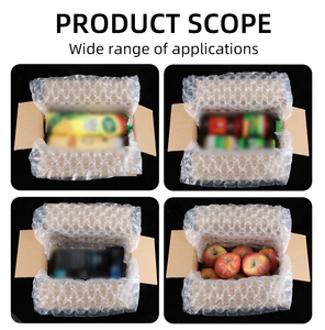 Wholesale 40*50 cm Transparent Air <strong>Bubble</strong> File Strong PE <strong>Wrap</strong> Roll Film Air Cushion Packaging Materials 300 m - Product Image 6