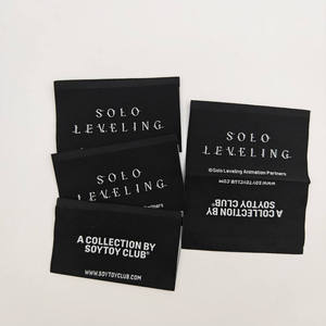 Custom Woven Damask Neck Size Label <b>Tags</b> for Clothing Washable Labels Shoes <b>Tags</b> - Product Image 1