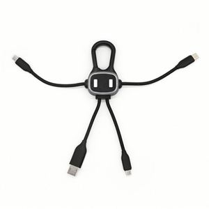 Porte-clés personnalisé, câble USB pour téléphone, câble de charge USB LED 4 en 1, porte-clés multifonction, personnalisation de cadeau, câble de données - Product Image 1