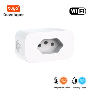 10A ses uzaktan kumandalı elektrik fişi 240v Graffiti Wifi zamanlayıcı anahtarı akıllı soket brezilya ev Wifi akıllı fiş - Product Image 3