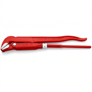 Clé à tuyaux à mâchoires à 45 degrés, fabriquée en Allemagne, outil Knipex rouge - Product Image 1