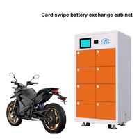 Stazione di ricarica e sostituzione batterie per bici elettriche, scooter e moto da esterno con 8 slot NFC