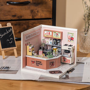 Robotime Rolife Puzzle 3D en plastique DW006 <span class=keywords><strong>Kit</strong></span> de <span class=keywords><strong>maison</strong></span> de poupée miniature en bois fait à la main avec lumière - Product Image 3