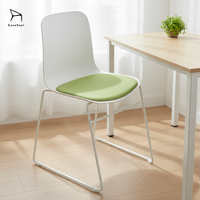 Chaise de bureau simple et pratique EaseNeat, structure en métal, design antidérapant, stable, adaptée au bureau, à la maison et au salon