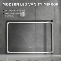 Espejo de Baño LED Moderno Antivaho con Iluminación Weimeide MLR6060R, Garantía de 3 Años, Más de 60 Pulgadas, Directo de Fábrica en China