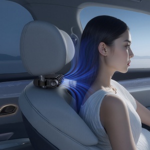 Ventilador de Asiento de Coche Portátil Pluska CF06 de 3000 mAh, Ventilador de Plástico de 6 Pulgadas para Respaldo de Coche, Ventilador Recargable para Coche - Product Image 1