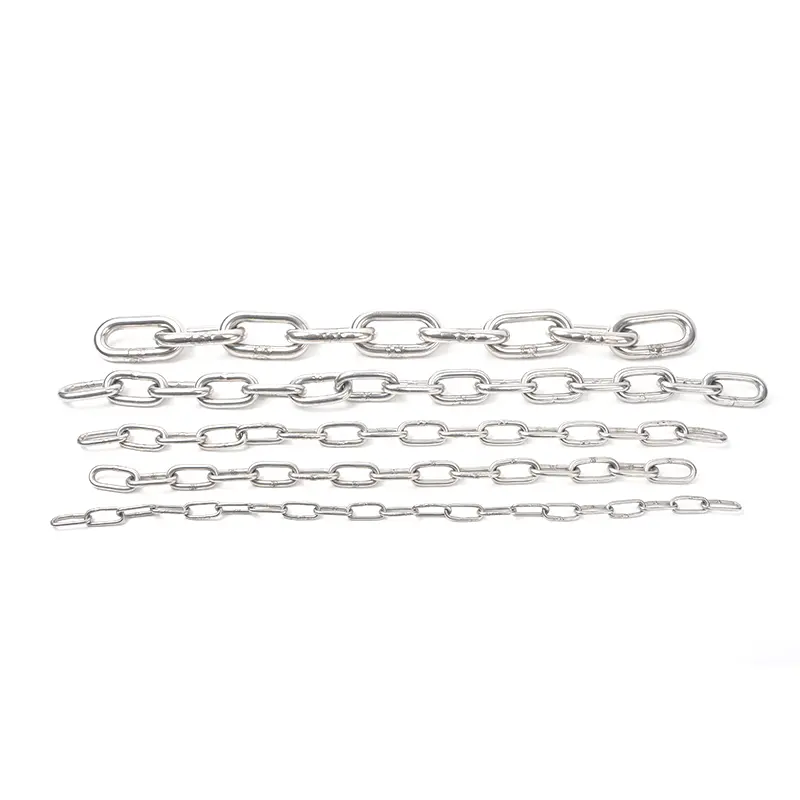 Wholesale Heavy Duty Link Chain 304 Stainless Steel DIN766 3mm Diameter Short Link Chain