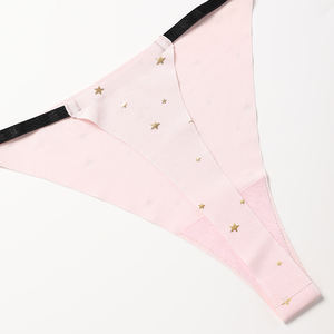 Sous-vêtements sexy respirants sans couture pour femmes, taille basse, grande taille, lingerie, string, culottes en gros, nylon/spandex - Product Image 6