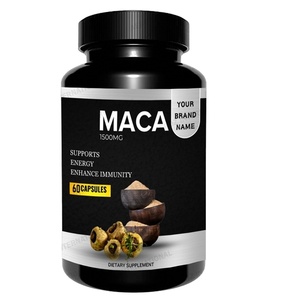 Nhãn hiệu riêng Maca viên nang chế độ ăn uống bổ sung từ Ấn Độ cho xuất khẩu với giá bán buôn