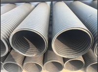 Tuyau en polyéthylène renforcé à armature en acier Huisheng Pipe Industry, tuyau spiralé corrugué en PEHD, norme nationale SN8