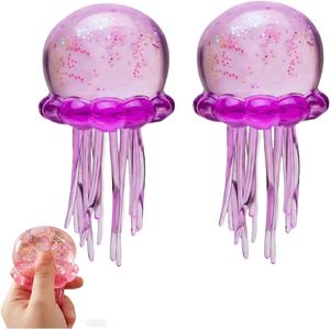 Jelly Fish Slow Rise Relief Fidget Stress Fuzz Ball Jellyfish Ice Squeeze <b>Cube</b> Toy Soft Decompression Squishy for Stress Relief - Product Image 6
