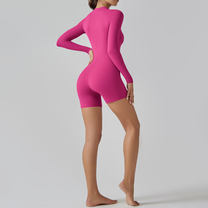 RUIQUWIN Tuta Sportiva Integrale da Donna con Logo Personalizzato, Maniche Lunghe, Leggings ad Alta Elasticità, Jumpsuit per Yoga - Product Image 3