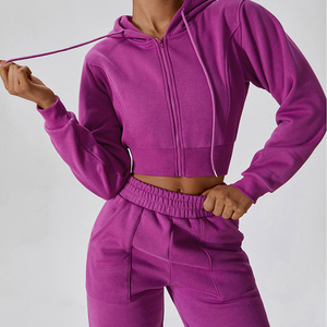 Ensemble deux pièces personnalisé Y2K Streetwear en polyester/coton écologique avec capuche et pantalon tie-dye pour femme - Product Image 2