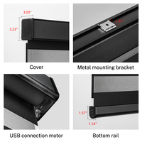 Ventana motorizada personalizada Wintom, persianas opacas integrales, persianas motorizadas para ventanas europeas
