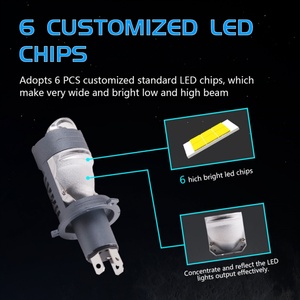 Sanvi Mini H4 40W <b>Plug</b> and Play Super Bright LED Bulb New 12V Car Headlight Bulbs - Product Image 5