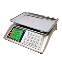Balance numérique populaire pour fruits, 30 kg, précision 1g, double affichage, clavier en acier inoxydable, balance électronique de pesage et de prix pour supermarché