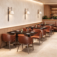 Canapé de restaurant au design moderne et luxueux, table et chaises pour café, mobilier de restaurant pour bistro et bar