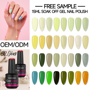 เจลทาเล็บสีสวยสด 15 มล. สีติดทนนาน รับผลิตแบบ OEM ODM บริการออกแบบบรรจุภัณฑ์ตามสั่ง รองรับเจลยูวี - Product Image 1