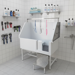 حوض استحمام للحيوانات الأليفة من الفولاذ المقاوم للصدأ مع رفع كهربائي، صديق للبيئة وعصري التصميم، للاستخدام الداخلي، الأكثر مبيعًا في أوروبا - Product Image 1