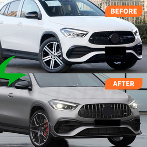 Nuovo Kit Aerodinamico con Alette Paraurti Anteriore per Mercedes-Benz <span class=keywords><strong>GLA</strong></span> Classe H247 <span class=keywords><strong>2020</strong></span>+ GLA200/GLA35/GLA45 AMG, Montaggio a Vite - Product Image 6