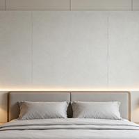 Style Chaleureux et Polyvalent, Grande Dalle de Marbre Naturel Beige Sable Blanc Idéale pour les Scènes de Sol de Salon dans une Maison Chaleureuse.