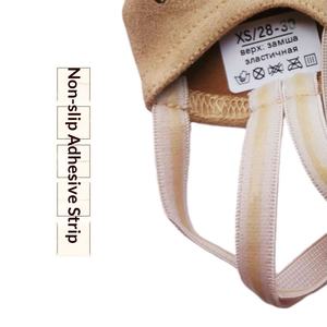 Chaussons de gymnastique artistique <span class=keywords><strong>russes</strong></span> marron, chaussettes demi-paume, chaussures de ballet d'entraînement, chaussons de danse pour enfants et adultes - Product Image 5