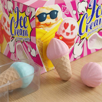 Bonbons gélifiés en forme de cône, style crème glacée, confiserie moelleuse pour l'exportation B2B