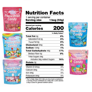 Caramelle Minicrush, <span class=keywords><strong>Snack</strong></span> di Dolciumi, Jelly Beans Liofilizzati - Product Image 6