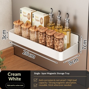 Organizzatori Moderni da Parete per Frigorifero e <span class=keywords><strong>Mensola</strong></span> <span class=keywords><strong>Magnetica</strong></span> in Metallo per Conservazione Spezie in Cucina Senza Necessità di Foratura - Product Image 6