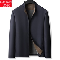 Veste décontractée pour homme grande taille de haute qualité avec logo personnalisé, style preppy, veste de tous les jours