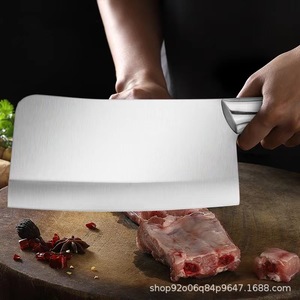 Stainless Steel Meat Cleaver 8-9.9 In All Steel One Piece Kitchen Knife Household Slicing Knife Sharp Blade For Cooking - Product Image 5