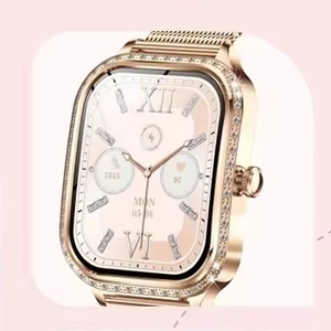 Montre connectée MK88 du fabricant, tracker d'activité, écran TFT 1,75 pouce, étanche IP68, batterie 220 mAh, compatible Android, pour femmes - Product Image 1