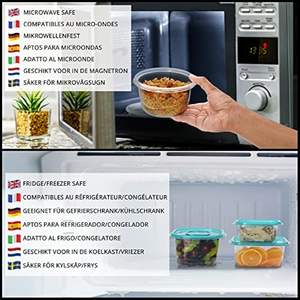 Nuevo conjunto de alta calidad de 7 contenedores de almacenamiento de alimentos PET con tecnología de inyección Diseño ecológico y multifunción - Product Image 4