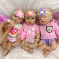 Muñecas Reborn Personalizadas de 12 Pulgadas, Mini Muñecas de Silicona Realistas, Tono de Piel y Cabello Personalizables, Pedidos al por Mayor OEM/ODM