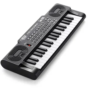 BDMUSICキッズ楽器おもちゃピアノ37キー子供用電子オルガンキーボード