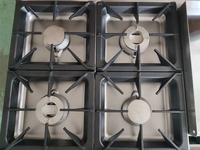 Cuisinière à gaz commerciale en acier inoxydable avec plaque de cuisson cuisinière à gaz de haute qualité avec 4 brûleurs et plaque de cuisson