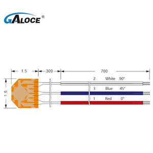 Измерительные ортогональные GCF120-05CB-B GALOCE, низкая цена, 90 градусов, Тензодатчики - Product Image 4